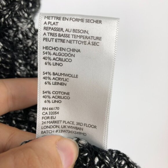 Staring at Stars charcoal grey marled cardigan open style size S - Picture 9 of 12